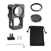 Protective Case for DJI Action 2 Metal Case Frame Cage + UV Lens Filter