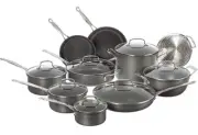 Cuisinart 17-Piece Cookware Set, Chef's Classic Nonstick Hard Anodized