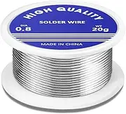 Solder,0.8mm Solder Wire Lead Free Sn99.3 Cu0.7 with Rosin Core for Electronic Electrical Soldering Components Repair and DIY. (20g)