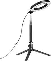 5500K Dimmable LED SMD Ring Fill Light with Stand Cameras Outdoor Photo Light