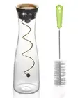 bedside carafe set- Wine Decanter-Jug-Pitcher- Glass Carafe With Lid