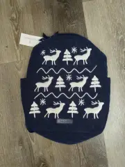 NWT~Vera Bradley Merry Mischief Snow Day Compact Backpack - Navy Blue