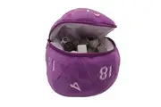Ultra Pro Dungeons & Dragons (D&D) D20 Plush Dice Bag Purple