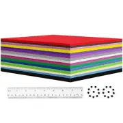 60 Pack EVA Foam Sheets, 12 x 8 Inch, 1mm Thick, Assorted 15 Colors Crafting ...
