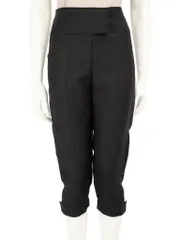 CONSIGNOR RETURN Black Tapered Cropped Trousers