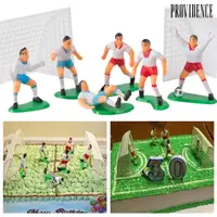 在飛比找蝦皮購物優惠-[陽光家居]情景蛋糕擺件裝飾足球隊娃娃足球公仔足球場足球小子