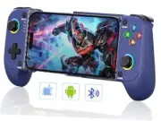 Phone Controller for iphone/Android with Case Support,Upgrade Hall Effect Blue