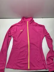 Soffe Warm Up Active Full Zip Jacket Womens Large Pink
