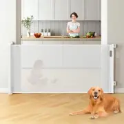 Retractable Baby Gates Dog Gates Mesh Safety Child Gate 85.6cm Tall Extends up