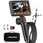 Two-Way Articulating Borescope Camera with Light: Industrial Endoscope with A...