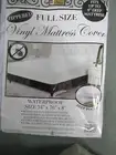 2 EACH FULL/DOUBLE VINYL MATTRESS COVER HEAVY DUTY FULLY ZIPPERED 54X 76X 8 NEW