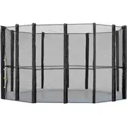 New 14ft Replacement Outdoor Trampoline Safety Net And Spring Pad For 12 Post Pink
