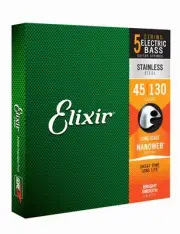 ELIXIR Elixir Base String NANOWEB Stainless Steel Long Scale 5 String Light .045