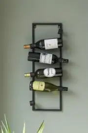 Metal Wine Rack, Wine Storage Rack, Vertical Wine Rack, 6 Bottles