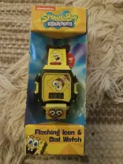 SpongeBob Squarepants Flashing Icon & Dial Watch-Brand New-SHIPS N 24 HOURS