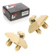 2x Sun Visor Bracket Clips Beige Cover Cap for Audi A5 A6 Q2 Q3 Q5 Q6 Tt (for: Audi)