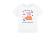 Peppa Pig Childrens/Kids Promoted To Big Brother T-Shirt (White) - UTTV15167
