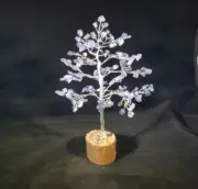 NATURAL SODALITE GEMSTONE CHIP TREE WITH 150 STONES CRYSTAL TREE OF LIFE