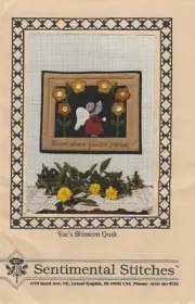 Sue's Blossom Quilt - Applique pattern From Sentimental Stitches 12" x 15"