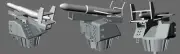L'Arsenal Models 1/350 French MALAFON ANTI-SUBMARINE MISSILE 3D Printed Set