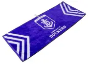 OFFICIAL AFL JACQUARD GOLF TOWEL - FREMANTLE - BRAND NEW - VALUE PLUS!!