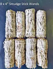 White Sage Smudge Sticks Wands 8 x 4" Bundle Free Post Salvia apiana California
