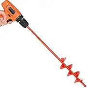 MAXCCINO Auger Drill Bit for Planting 2"(D) x14.5(L), Garden Ground Earth Spiral Drill Bit for 3/8" Hex Drive Drill, for Post Hole Digger Bulb Bedding Digging Plant Rapid Planter