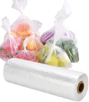 Bolsas para almacenamiento de alimentos, 1 rollo de plástico de 14 x 20