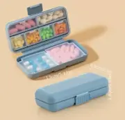 Daily Pill Organizer 8 Compartments Portable Pill Travel ￼Case Pill Box to Hold