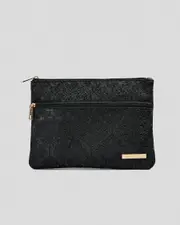 [Mooloola] Mooloola Holly Large Pencil Case in Black One Size Black