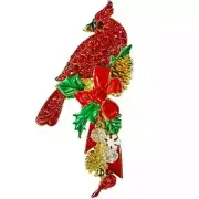 KIRKS FOLLY CARDINAL MEMORIES PIN PENDANT IN GOLD TONE
