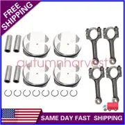 New Pistons & Rings Connecting Rod Kit For Buick Chevrolet GMC Saturn 2.4L