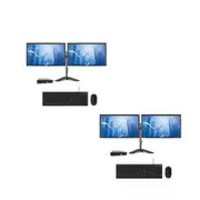 Bulk of 2x Dell 7050 Micro Desktop Bundle i5-7500T 3.3GHz, 8GB 128GB SSD + 24" LG Dual Monitor - Refurbished