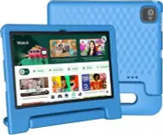 JREN Kids Tablet 10.1 inch IPS HD Touchscreen Android 14 Tablets for Blue