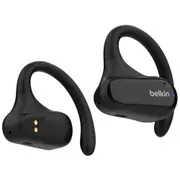 Belkin SoundForm ClearFit Open Ear True Wireless Sports Earbuds - Black IPX5 [AUC013btBK]