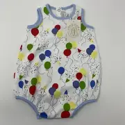 The Beaufort Bonnet Company 0-3M Patton Play Bubble Bodysuit Ballons