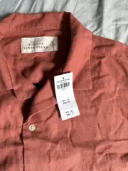 Abercrombie & Fitch Summer Linen Blend S/S Shirt Small $60