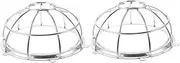 TEHAUX 2pcs Fire Sprinkler Protector Cover for Upright Pendant Horizontal Positions No Disassembly Required Lightweight Collision Design for Long Term Use