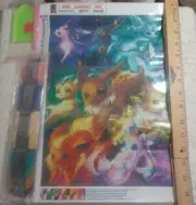 EEVEE POKEMON EVOLUTION DIAMOND ART DOT PAINTING (NEW & UNUSED) POSTER 30 x 40cm