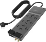 Belkin BE112234-10 12-Outlet Surge Protector Power Strip with 10' Cord Computer
