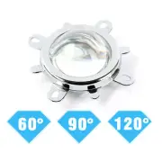 60 90 120 LED Lens Optical Glass 44mm + Reflector Collimator + Fixed F 20W-100W