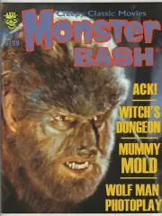 MONSTER BASH MAGAZINE #9 2009 NM 9.4 UNREAD CREEPY CLASSICS THE WOLF MAN