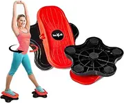 Yes4All Ab Twister Board, New Generation of Waist Twisting Disc, Twist Board, Twisting Stepper for Aerobic Exercise, Full Body Toning Workout, Noise-Free, 2pcs in a Box