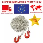 Rc Car Crawler Metal 1/10 Tow Chain & Hooks Scale Accessories For rc4wd Scx10