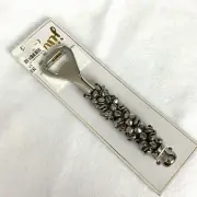 Mud Pie bottle opener Jingle Bells Holiday Christmas Silver