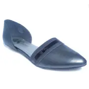 New Anne Klein Women's On My Way Flat Dark Pewter Leather 10