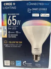CREE 65-Watt 2200k-6500k Smart LED Light Bulb Use Alexa Hey Google Color Change