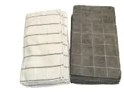 Simpli-Magic 79281 Microfiber Kitchen Towels, Gray Flannel, 15"x25", 12 Pack