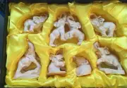 Set of 7 Elephants - White - New In Box - 55mm