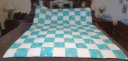 COUNTRY COTTAGE KIDS SNOOPY CHARLIE BROWN EASTER EGG PATCHWORK THROW QUILT - NEW